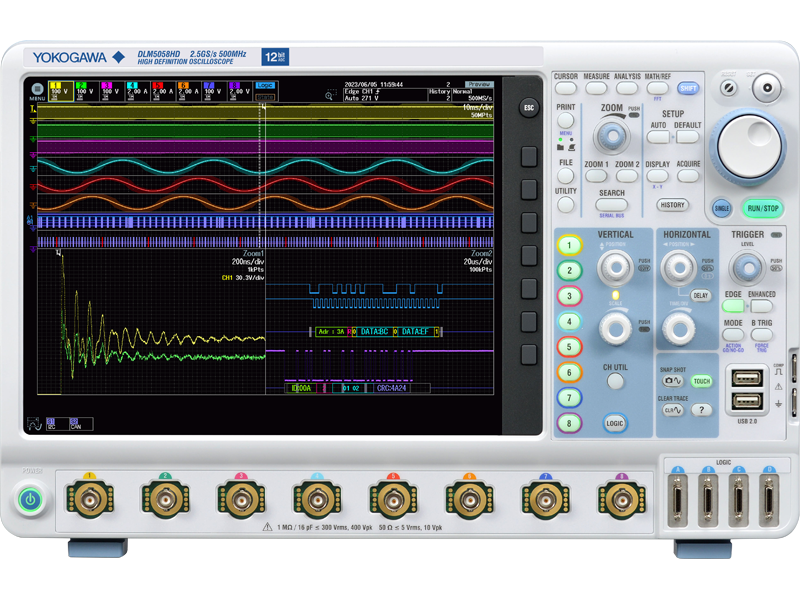 DLM5000HD系列 8通道高分辨率示波器