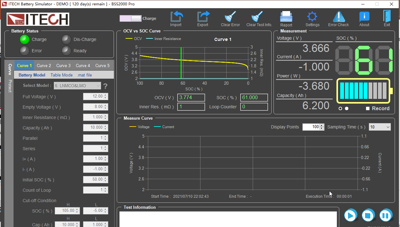 艾德克斯IT-M3400系列电池模拟器在电池充电管理IC行业的应用