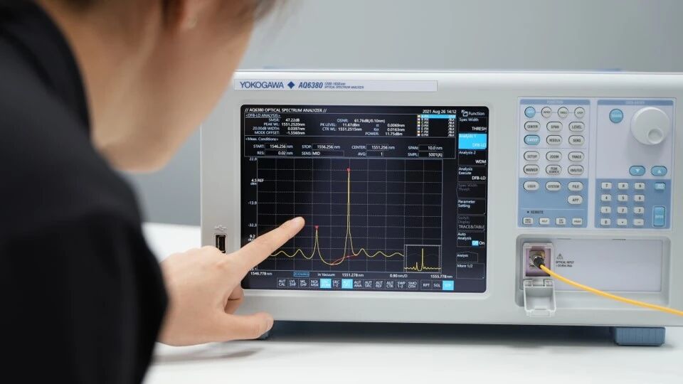 横河AQ6380光谱分析仪 测试速度提升20倍